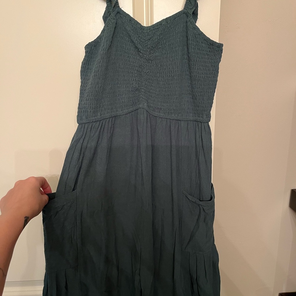Amazon Teal Sleeveless Jumpsuit